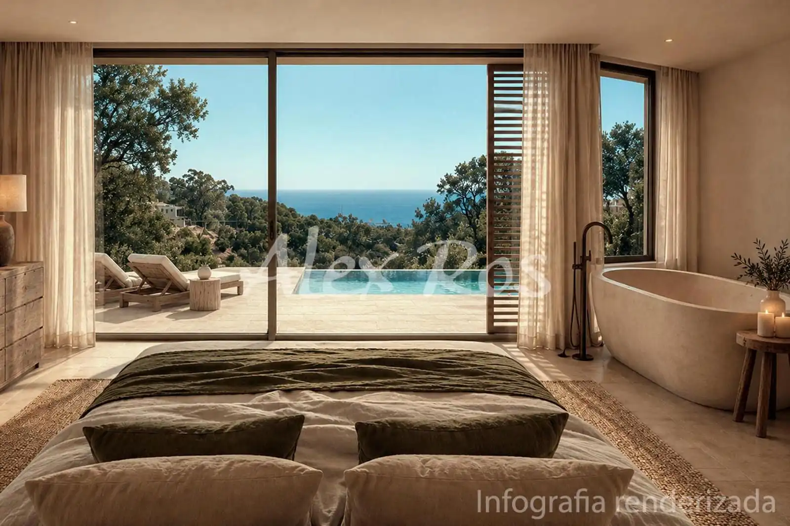 Bedroom of Houses for sale in Begur  with Heating, Private garden and Terrace