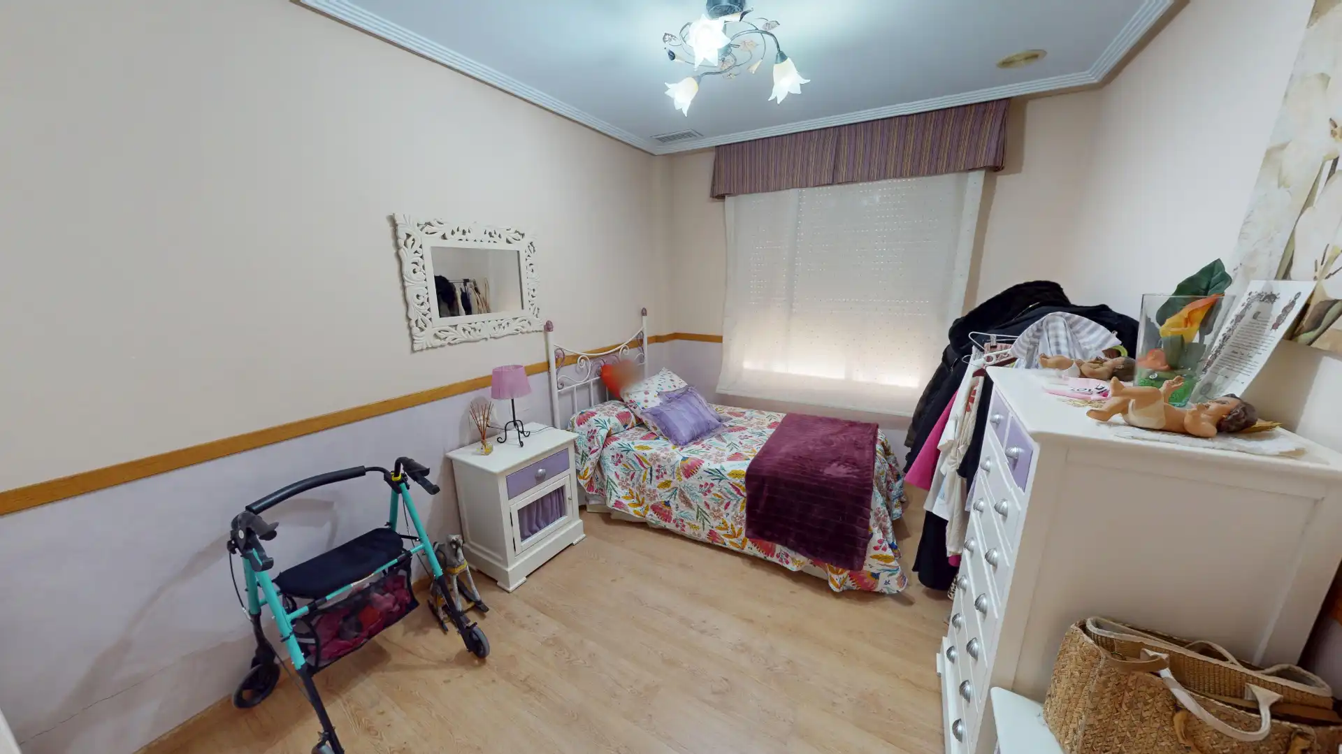 Bedroom of Flat for sale in Aspe  with Air Conditioner, Parquet flooring and Furnished
