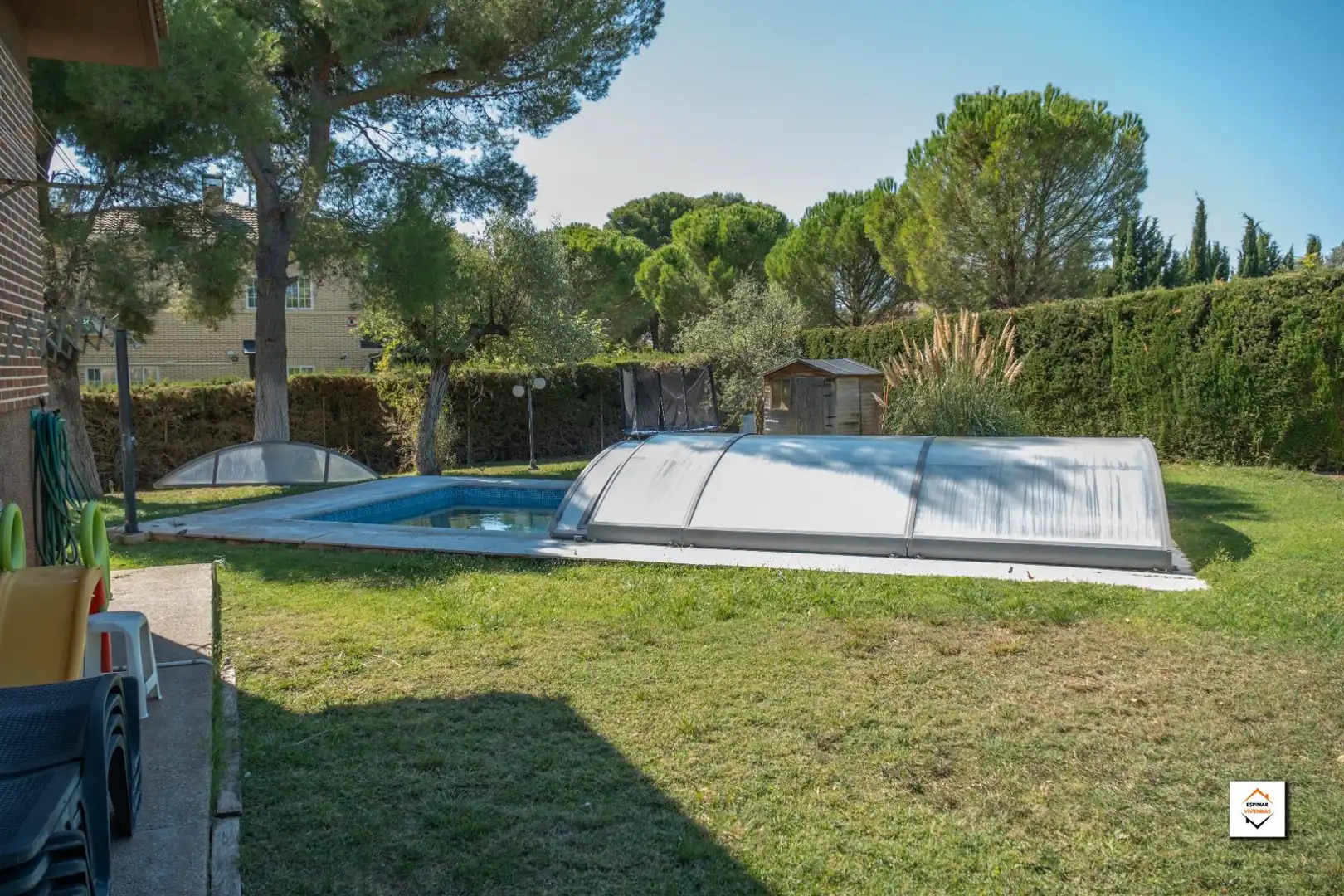 Swimming pool of Houses for sale in Zaragoza  with Air Conditioner, Heating and Private garden