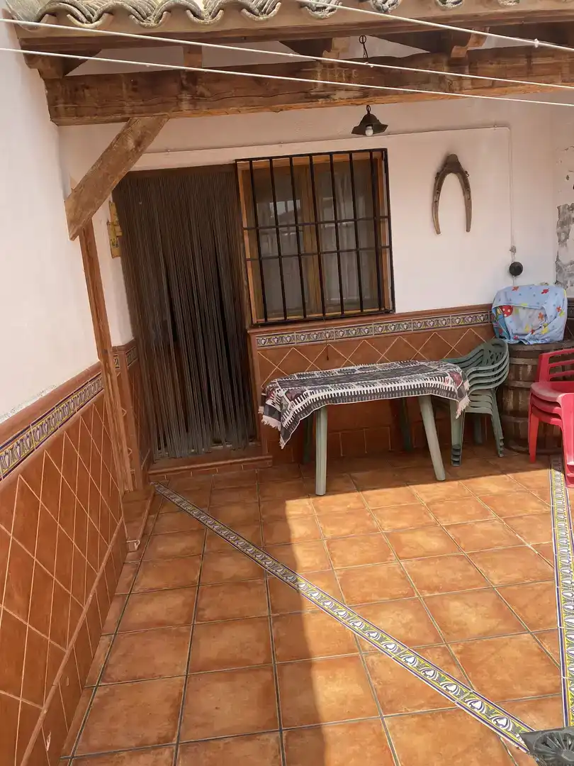 Terrassa de Casa adosada en venda en San Clemente amb Aire condicionat i Balcó