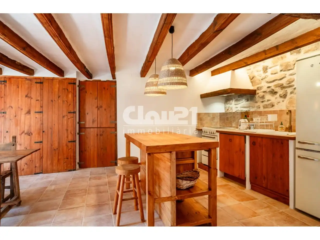Cocina de Casa o chalet en venta en Borredà con Jardín privado