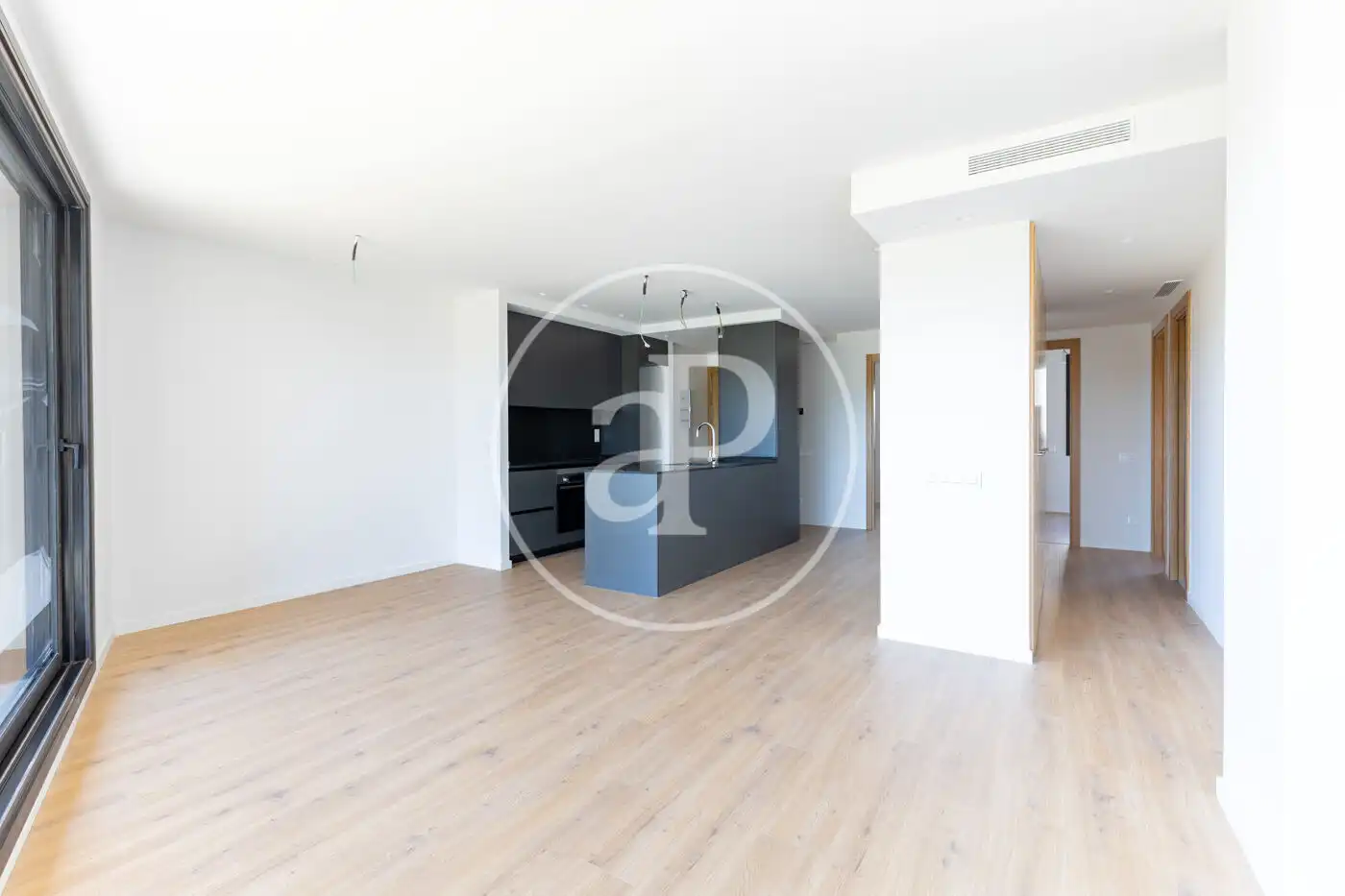 Wohnzimmer von Wohnung zum Verkauf in Sant Cugat del Vallès mit Klimaanlage, Heizung und Balkon