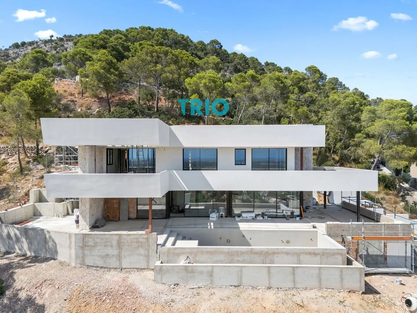Vista exterior de Casa o xalet en venda en Bunyola amb Aire condicionat, Terrassa i Piscina