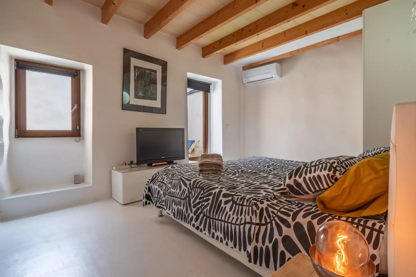 Schlafzimmer von Einfamilien-Reihenhaus zur Miete in Artà mit Klimaanlage, Heizung und Terrasse
