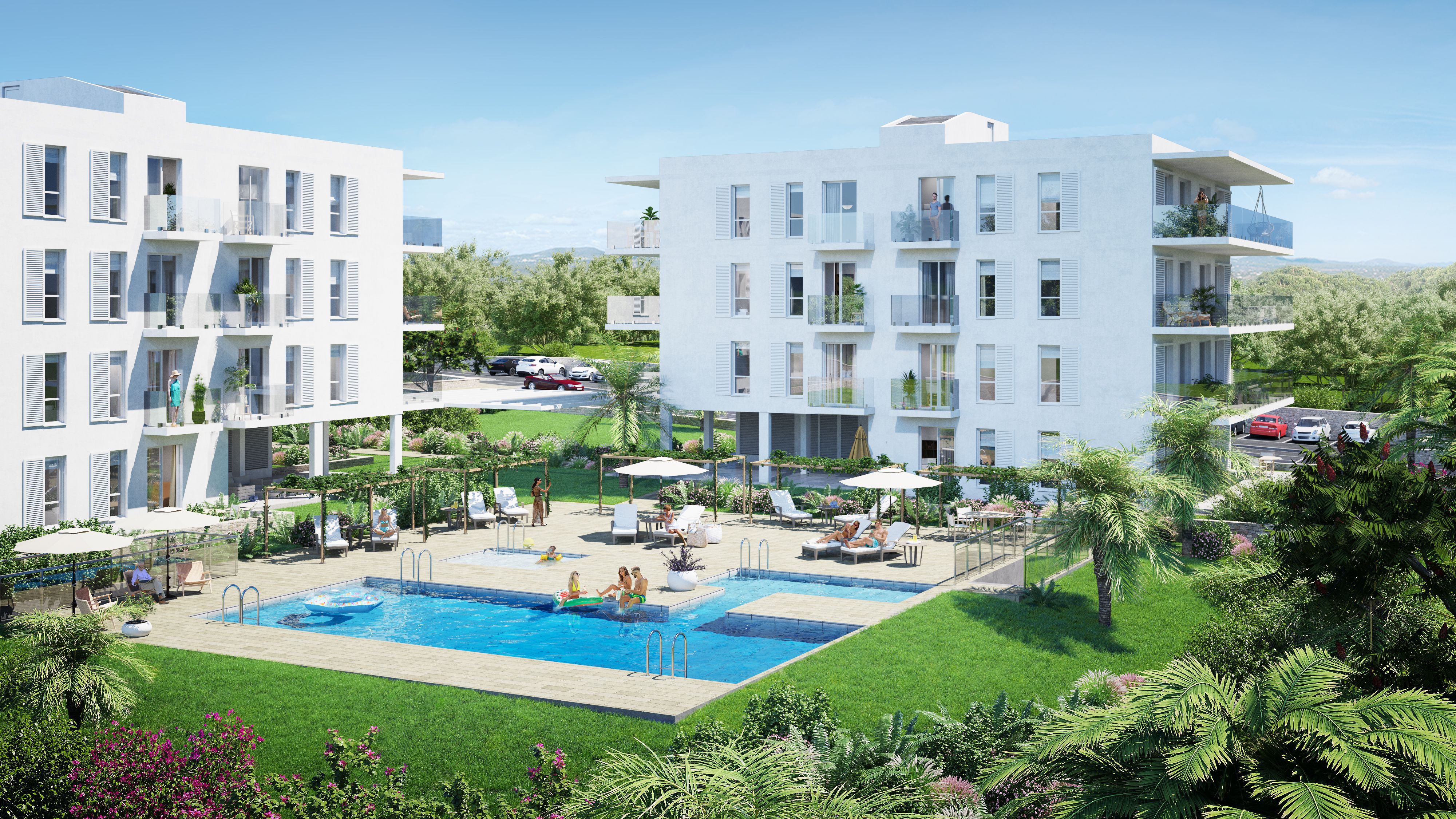 Dormitori de Apartament en venda en Santanyí amb Jardí privat i Piscina comunitària