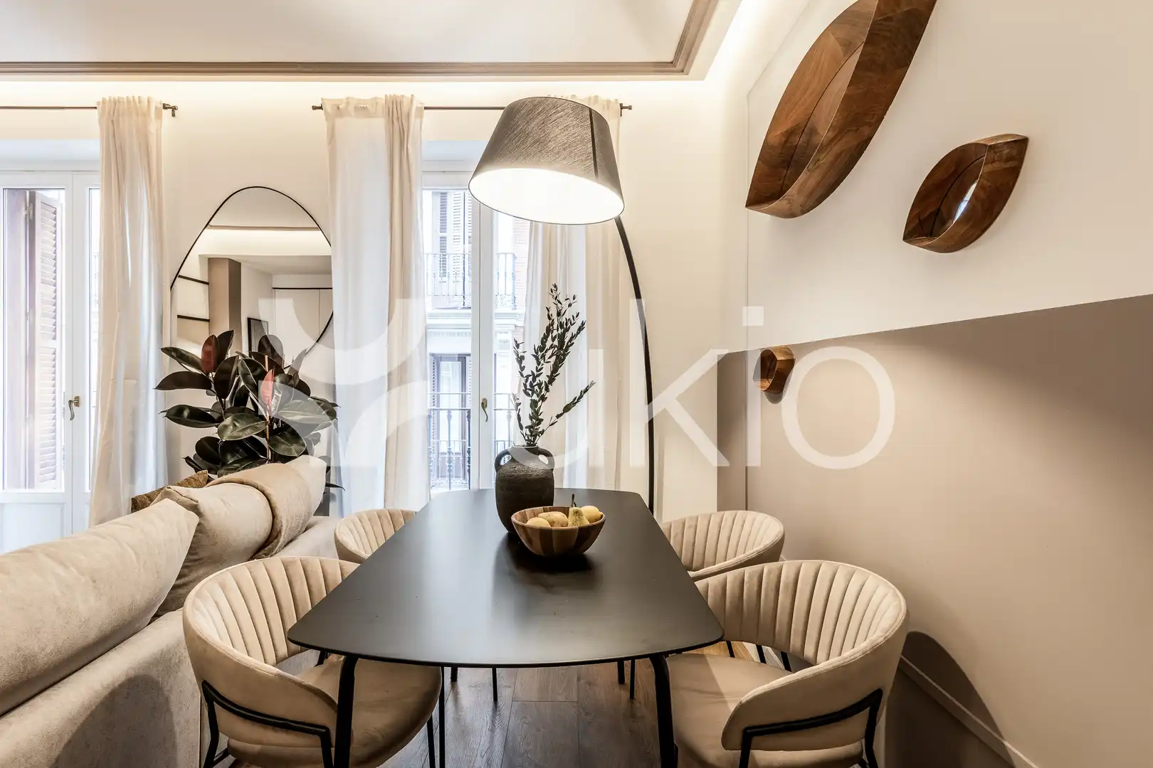 Esszimmer von Wohnungen zur Miete in Madrid mit Klimaanlage, Heizung und Möbliert