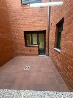 Terraza de Apartamento de alquiler en Valverde de la Virgen con Calefacción, Parquet y Amueblado