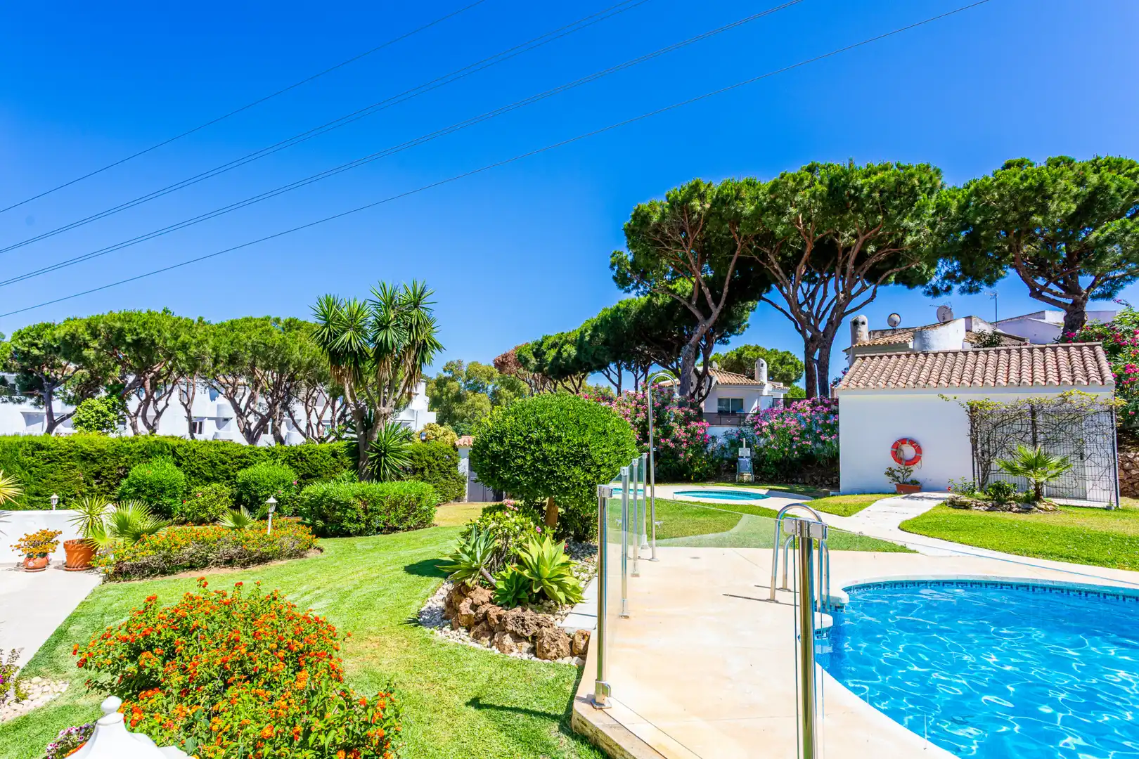 Garten von Dachboden zum Verkauf in Mijas mit Klimaanlage, Terrasse und Schwimmbad