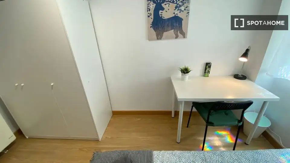 Habitación de Piso de alquiler en Madrid con Aire acondicionado, Calefacción y Amueblado