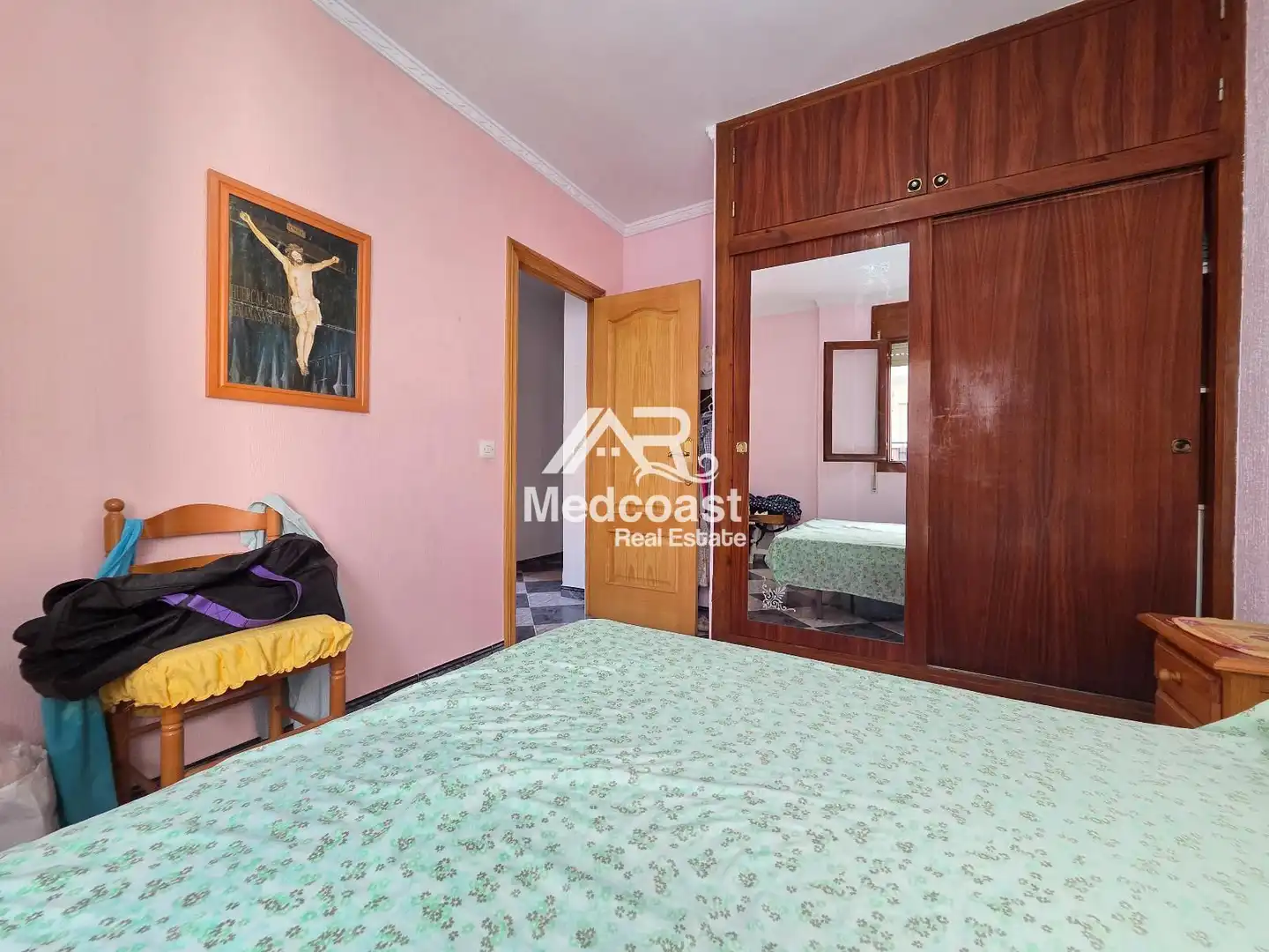 Bedroom of Flat for sale in Garrucha  with Air Conditioner, Terrace and Furnished