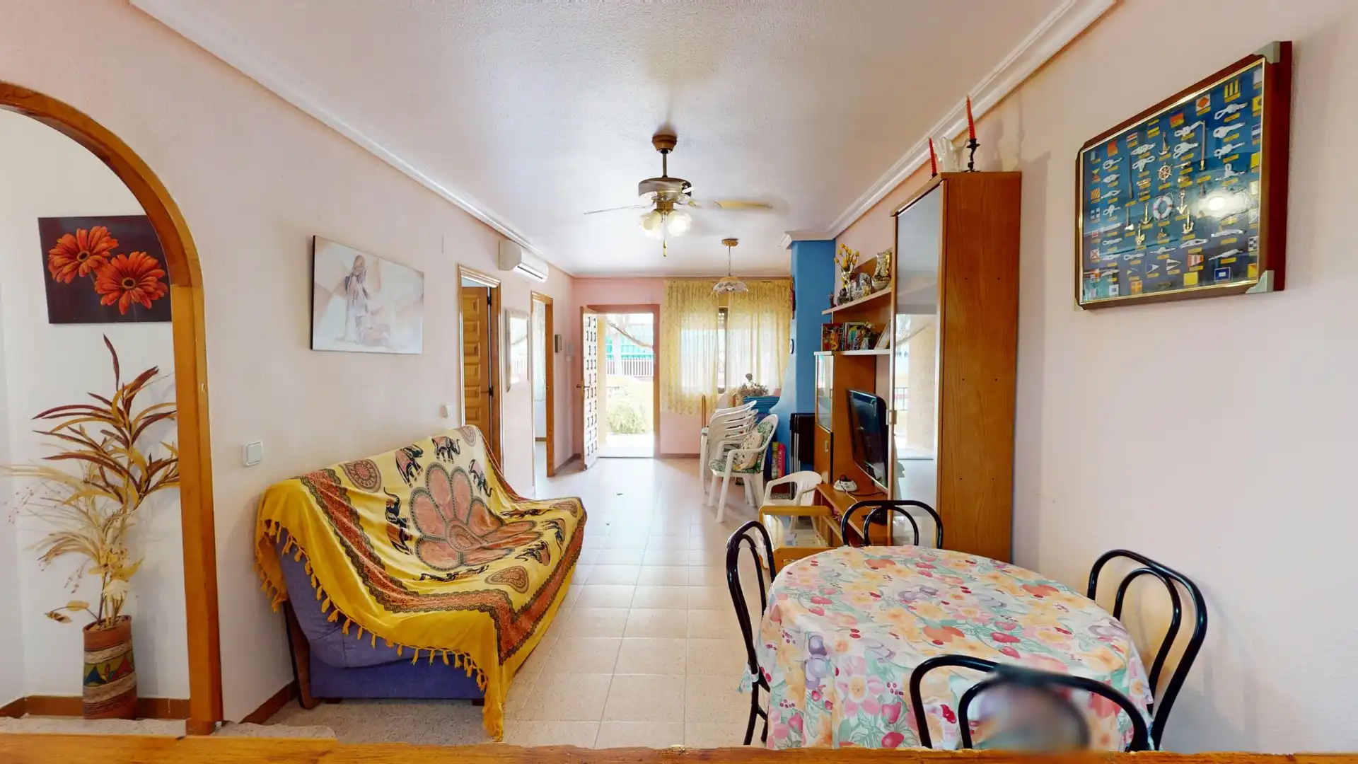Wohnzimmer von Haus oder Chalet zum Verkauf in Los Alcázares mit Klimaanlage, Terrasse und Möbliert