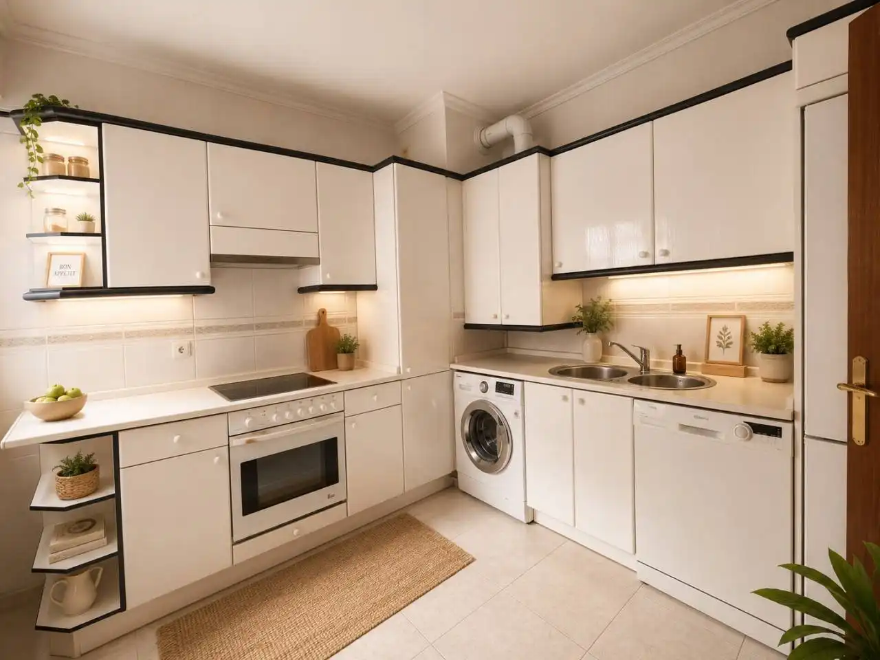 Küche von Wohnung zum Verkauf in Leioa mit Heizung und Terrasse