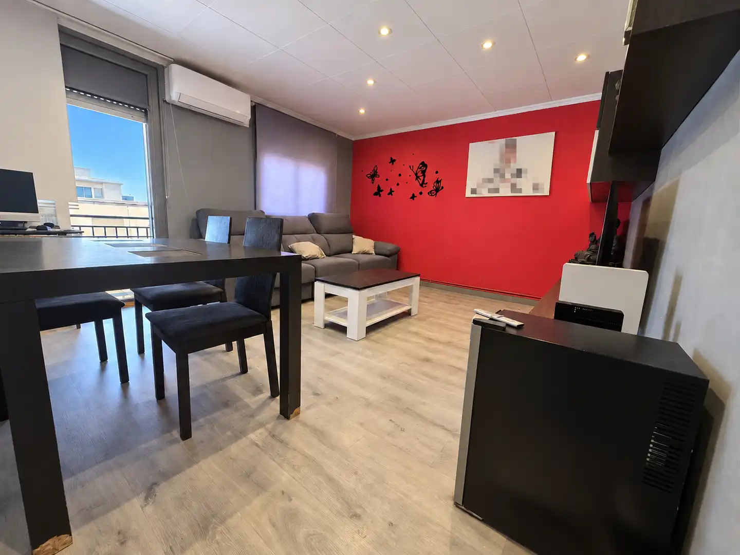 Sala de estar de Piso en venta en Canovelles con Aire acondicionado, Calefacción y Parquet