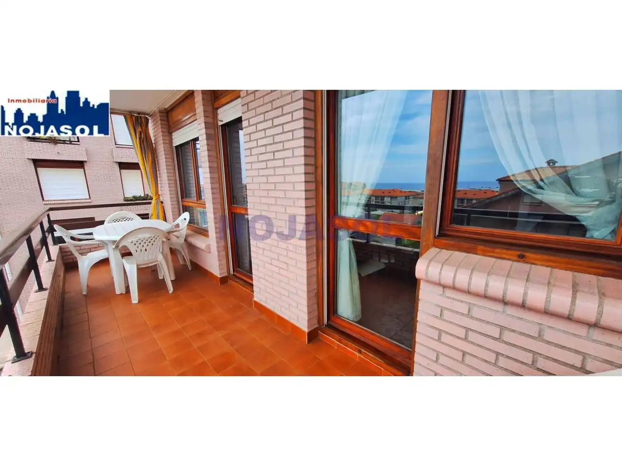 Terrassa de Apartament de lloguer en Noja amb Calefacció, Terrassa i Moblat
