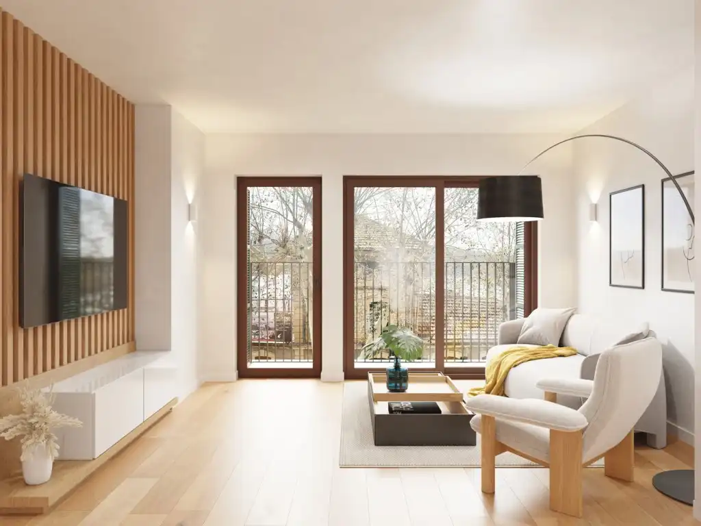 Sala d'estar de Apartament en venda en Sóller amb Aire condicionat i Terrassa