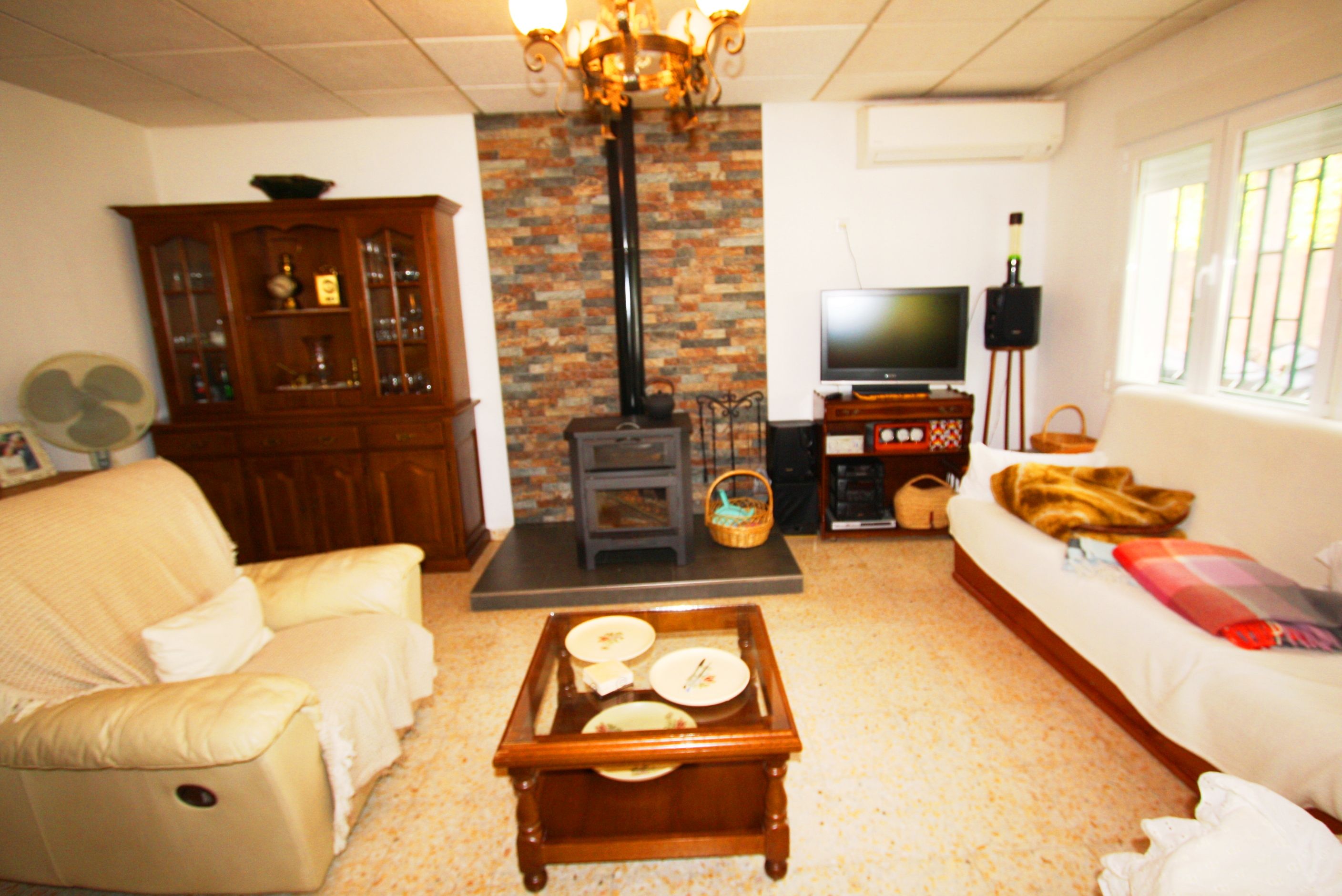 Living room of House or chalet for sale in  Albacete Capital  with Air Conditioner, Heating and Private garden