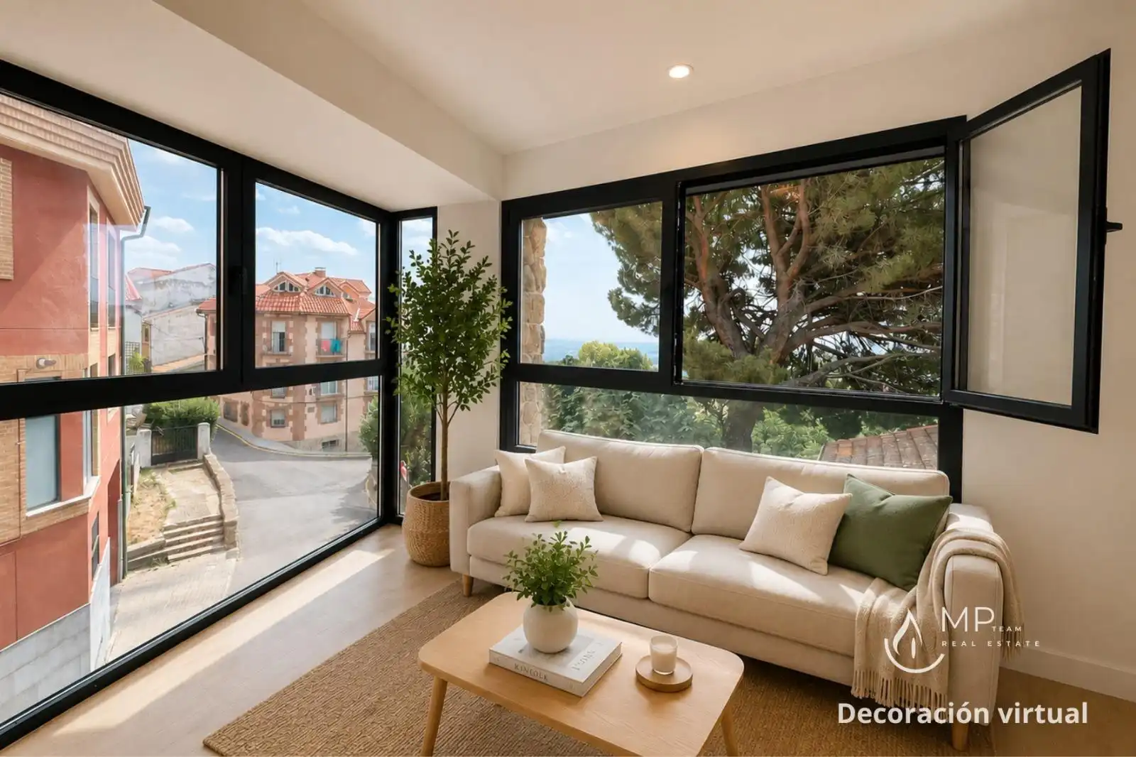 Sala de estar de Dúplex en venta en Miraflores de la Sierra con Aire acondicionado y Calefacción
