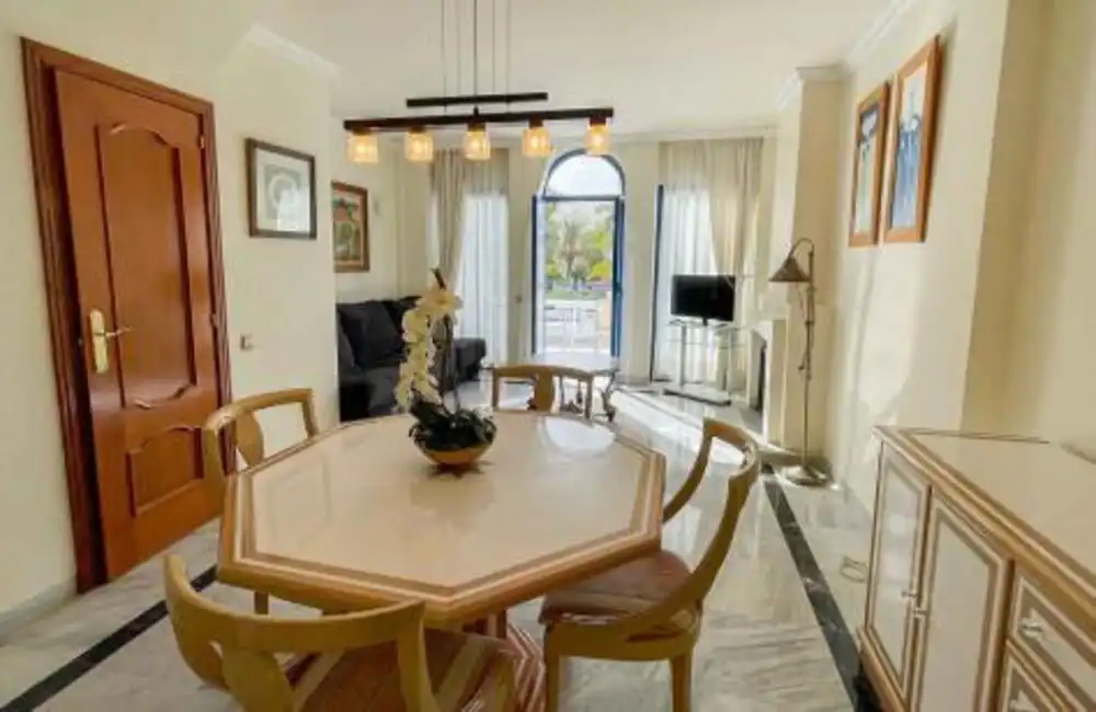 Dining room of Duplexes for rent in Marbella  with Air Conditioner, Terrace and Swimming Pool