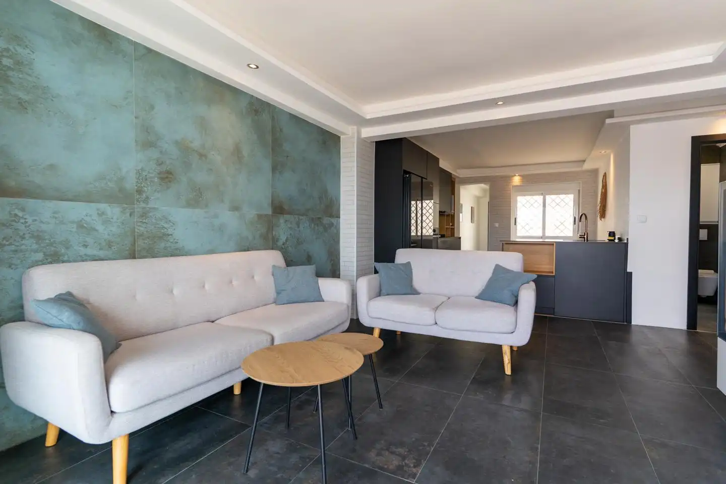 Wohnzimmer von Wohnung zum Verkauf in Santa Pola mit Klimaanlage und Terrasse
