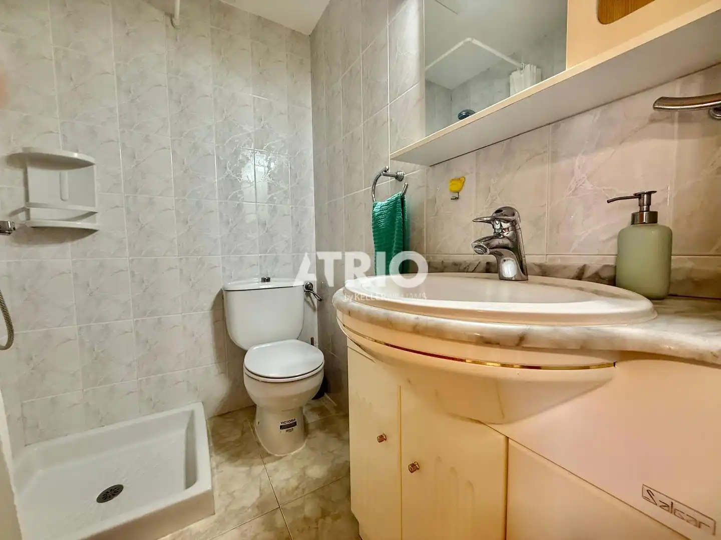 Badezimmer von Wohnung zum Verkauf in Santa Margalida mit Klimaanlage, Privatgarten und Terrasse
