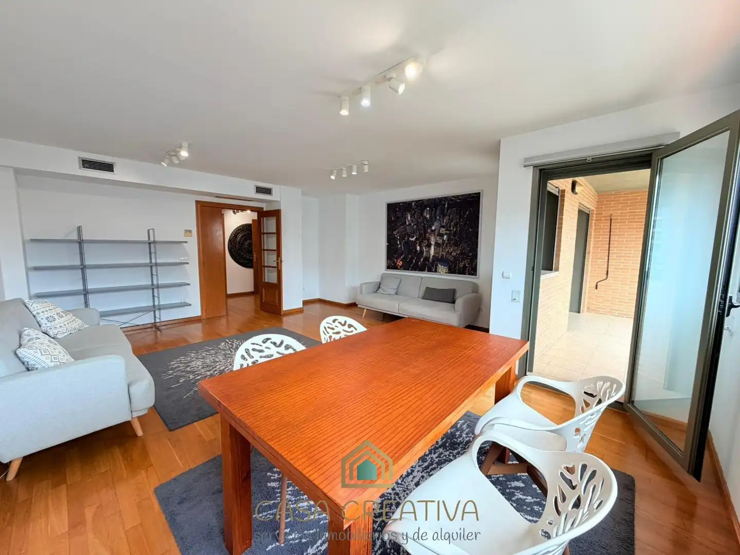 Sala d'estar de Pis de lloguer en Valencia amb Aire condicionat, Calefacció i Terrassa