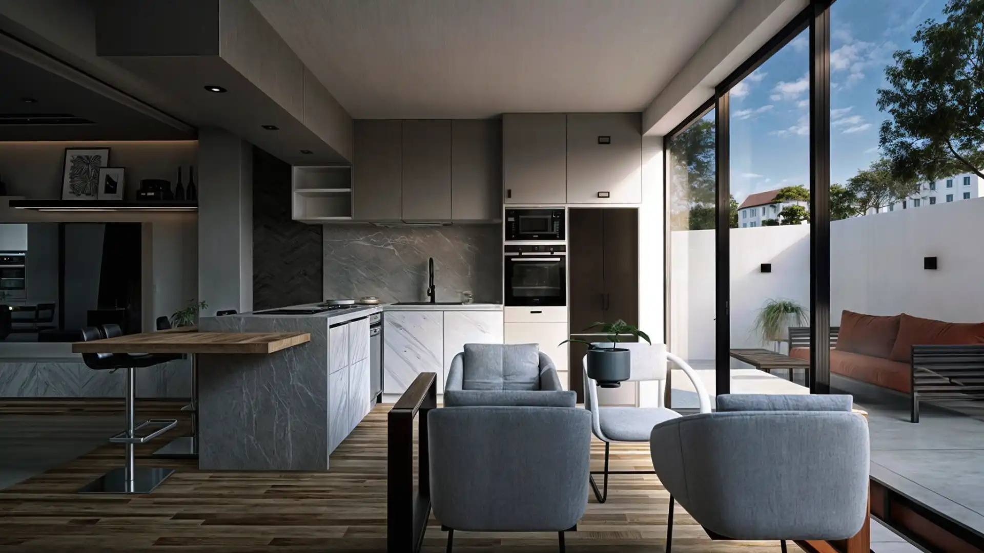 Cocina de Casa adosada en venta en Estepona con Aire acondicionado, Jardín privado y Terraza