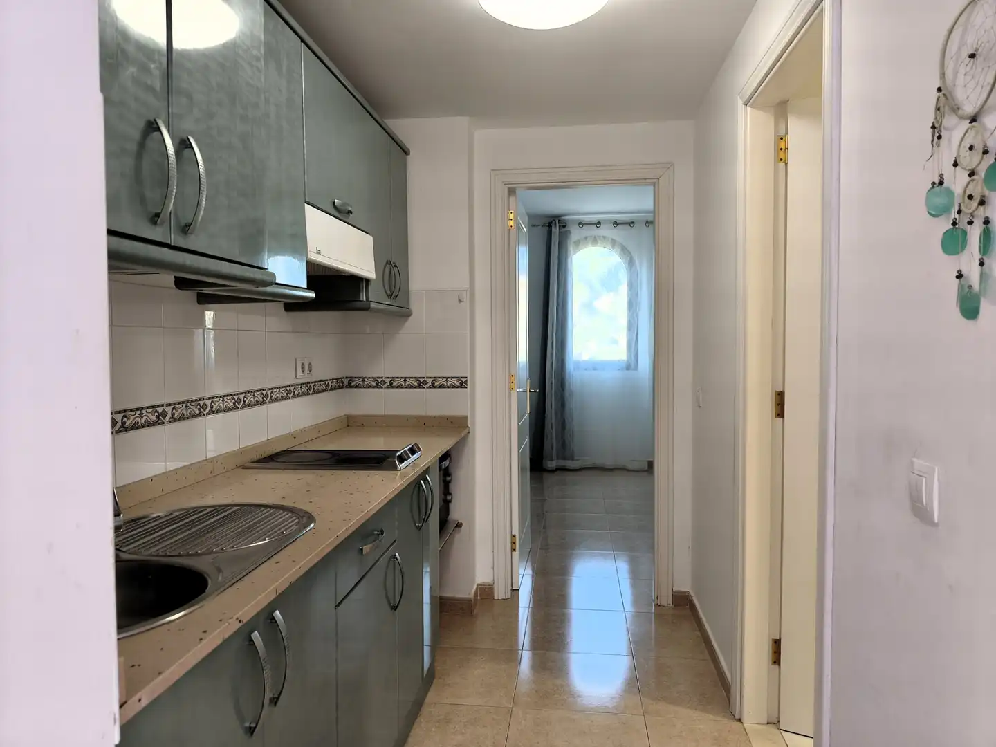 Cocina de Apartamento en venta en La Oliva con Terraza, Amueblado y Piscina comunitaria