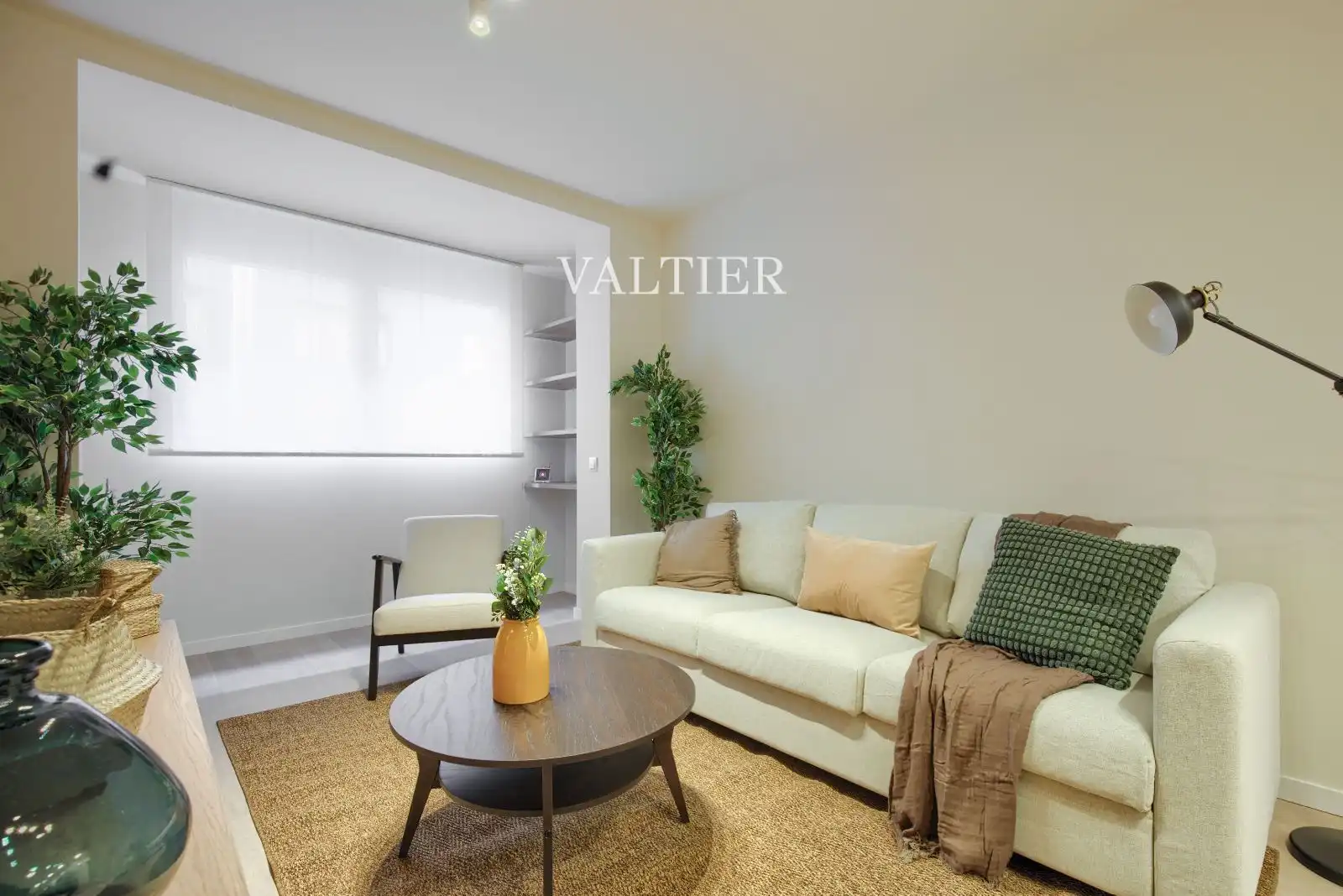 Sala de estar de Piso de alquiler en Madrid con Terraza y Amueblado