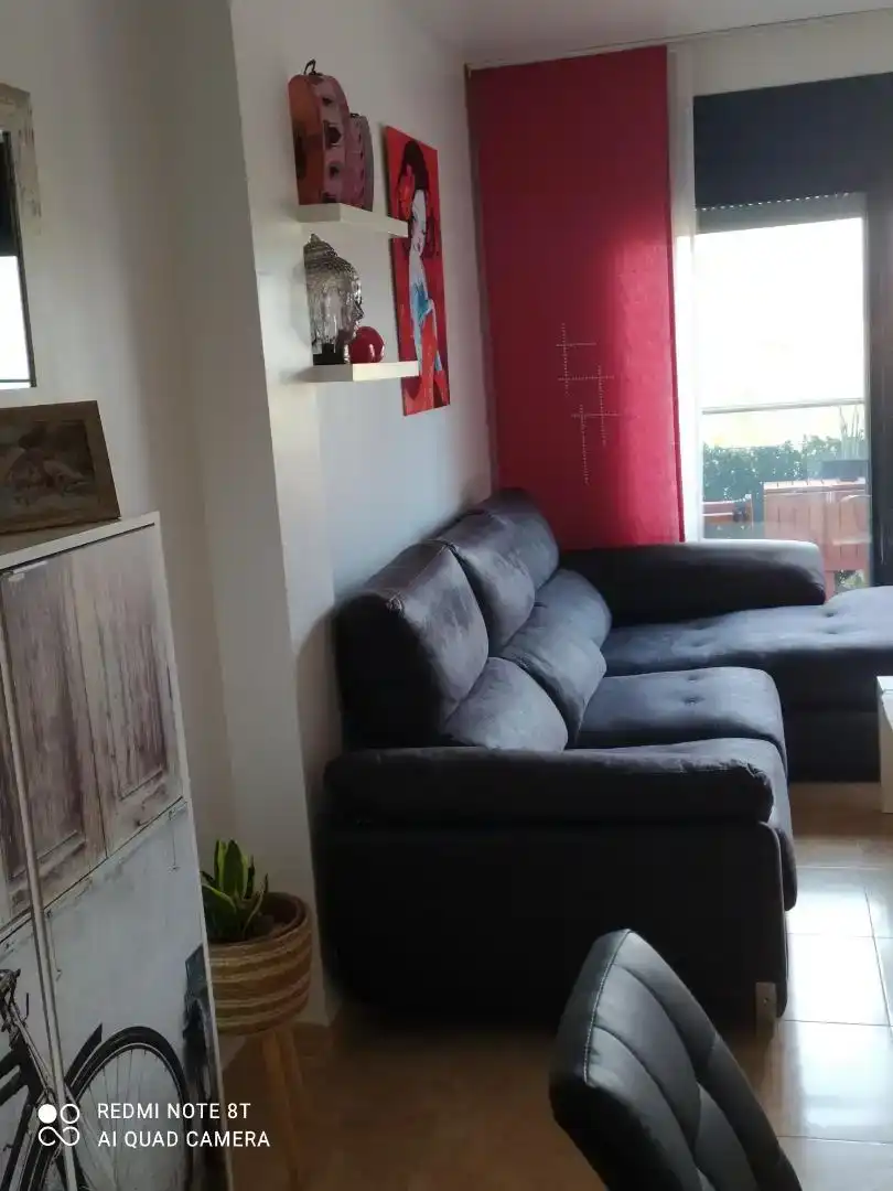 Sala d'estar de Pis en venda en Camarles amb Aire condicionat i Balcó