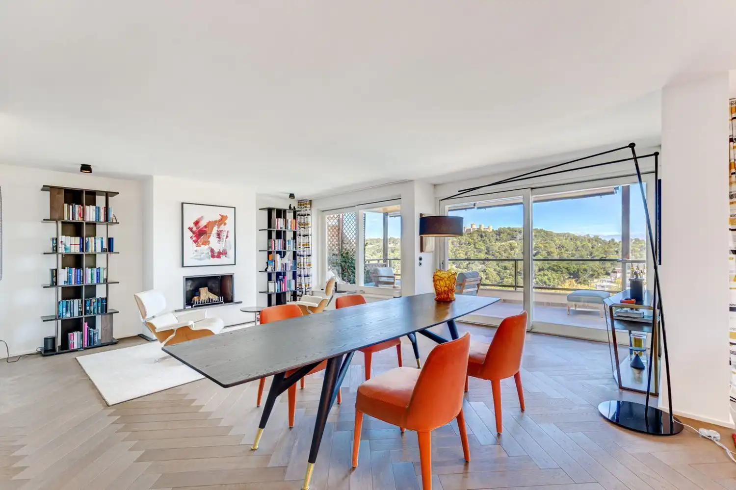 Dining room of Flat for sale in  Palma de Mallorca  with Air Conditioner, Private garden and Parquet flooring