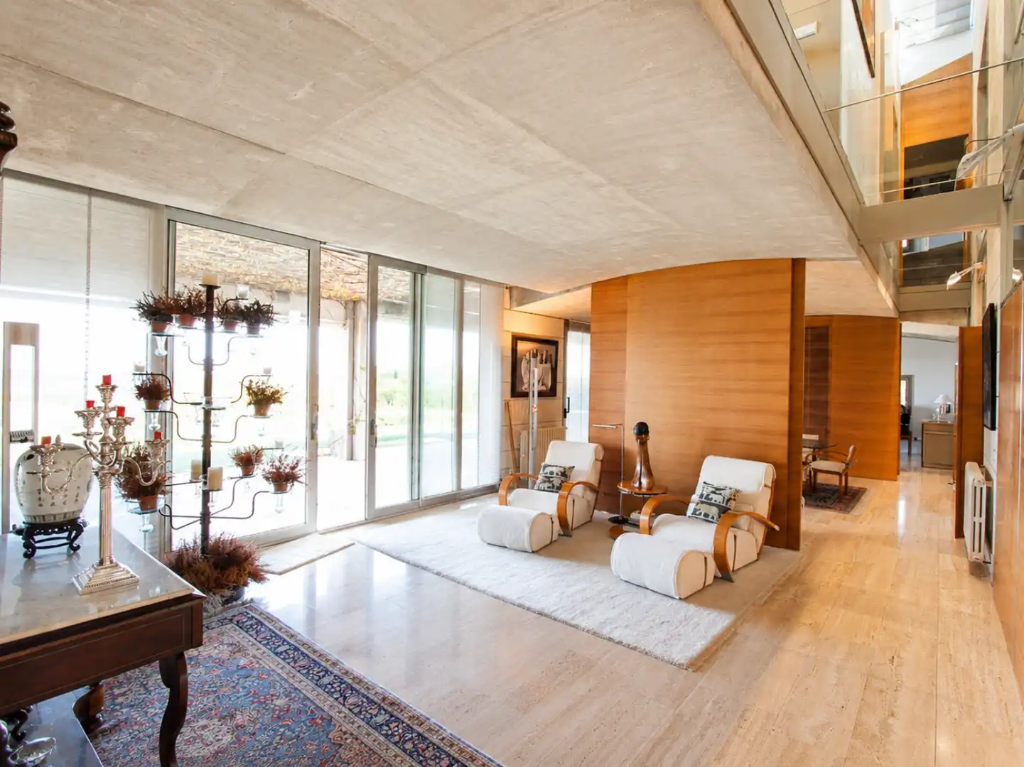 Wohnzimmer von Haus oder Chalet zur Miete in Llucmajor mit Klimaanlage, Heizung und Privatgarten
