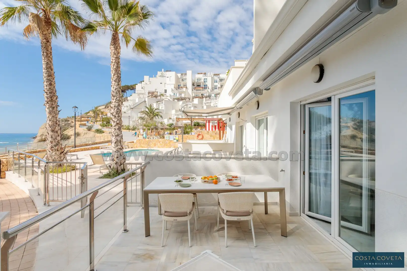 Terrasse von Erdgeschoss zum Verkauf in El Campello mit Klimaanlage, Heizung und Terrasse