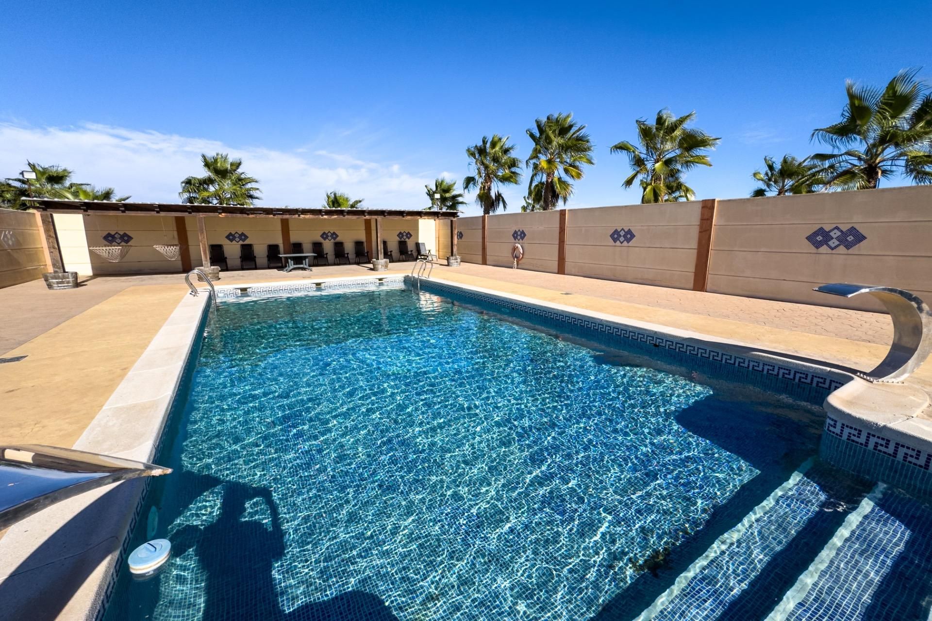 Swimming pool of Country house for sale in Fuente Álamo de Murcia  with Air Conditioner, Private garden and Storage room