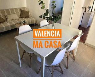 Dining room of Flat to rent in  Valencia Capital  with Air Conditioner, Heating and Furnished