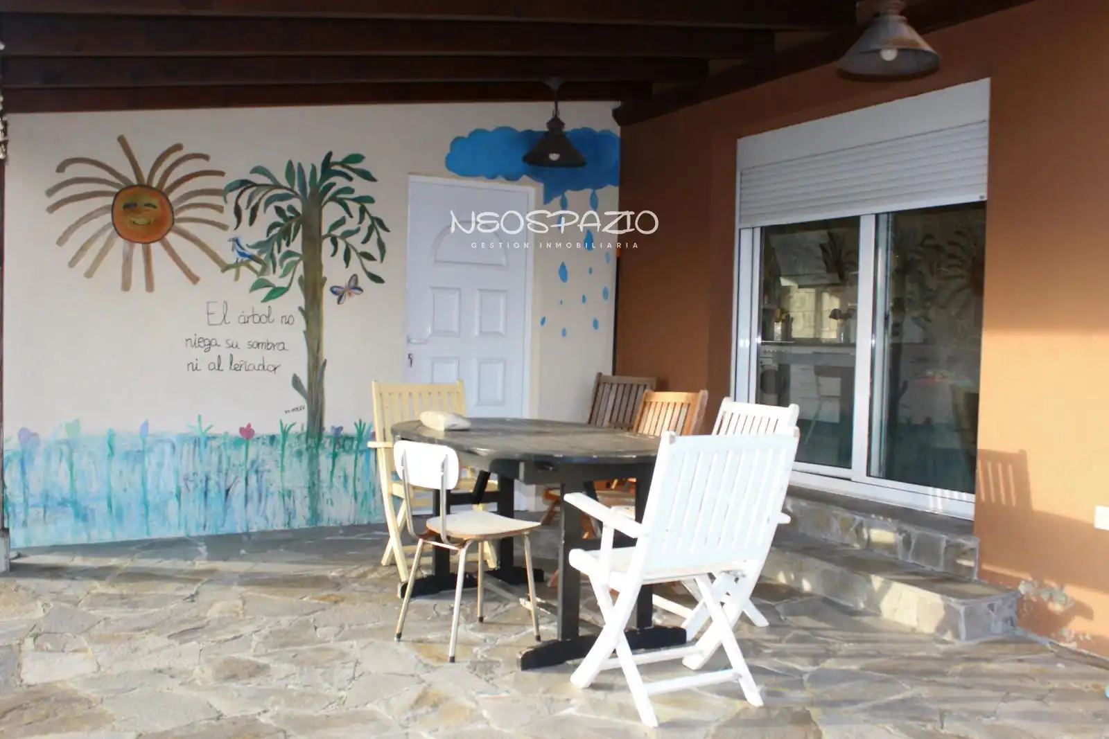 Terraza de Casa o chalet en venta en Lugo con Calefacción, Parquet y Trastero
