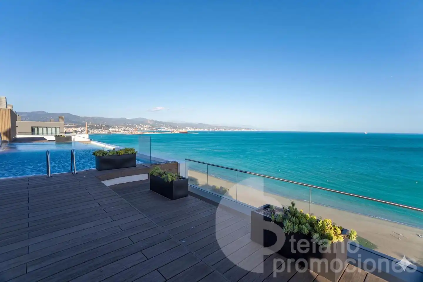 Terrasse von Wohnung zur Miete in Málaga mit Klimaanlage, Heizung und Terrasse