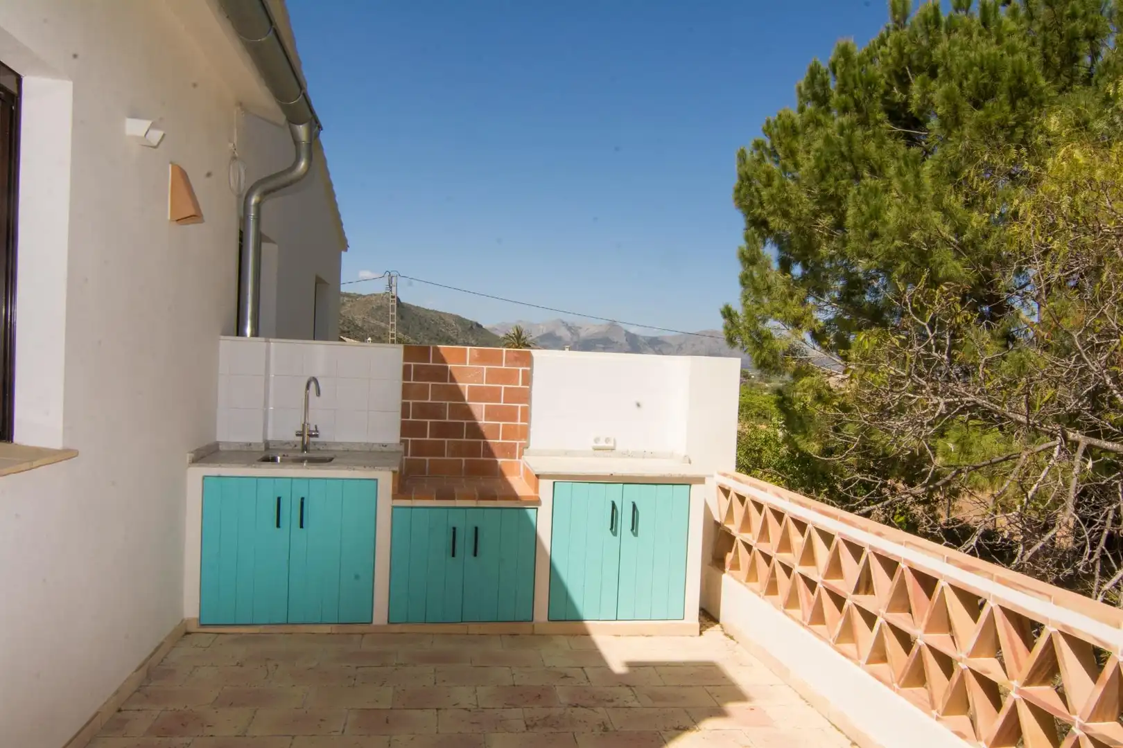 Terrasse von Haus oder Chalet zur Miete in Pedreguer mit Klimaanlage, Heizung und Privatgarten