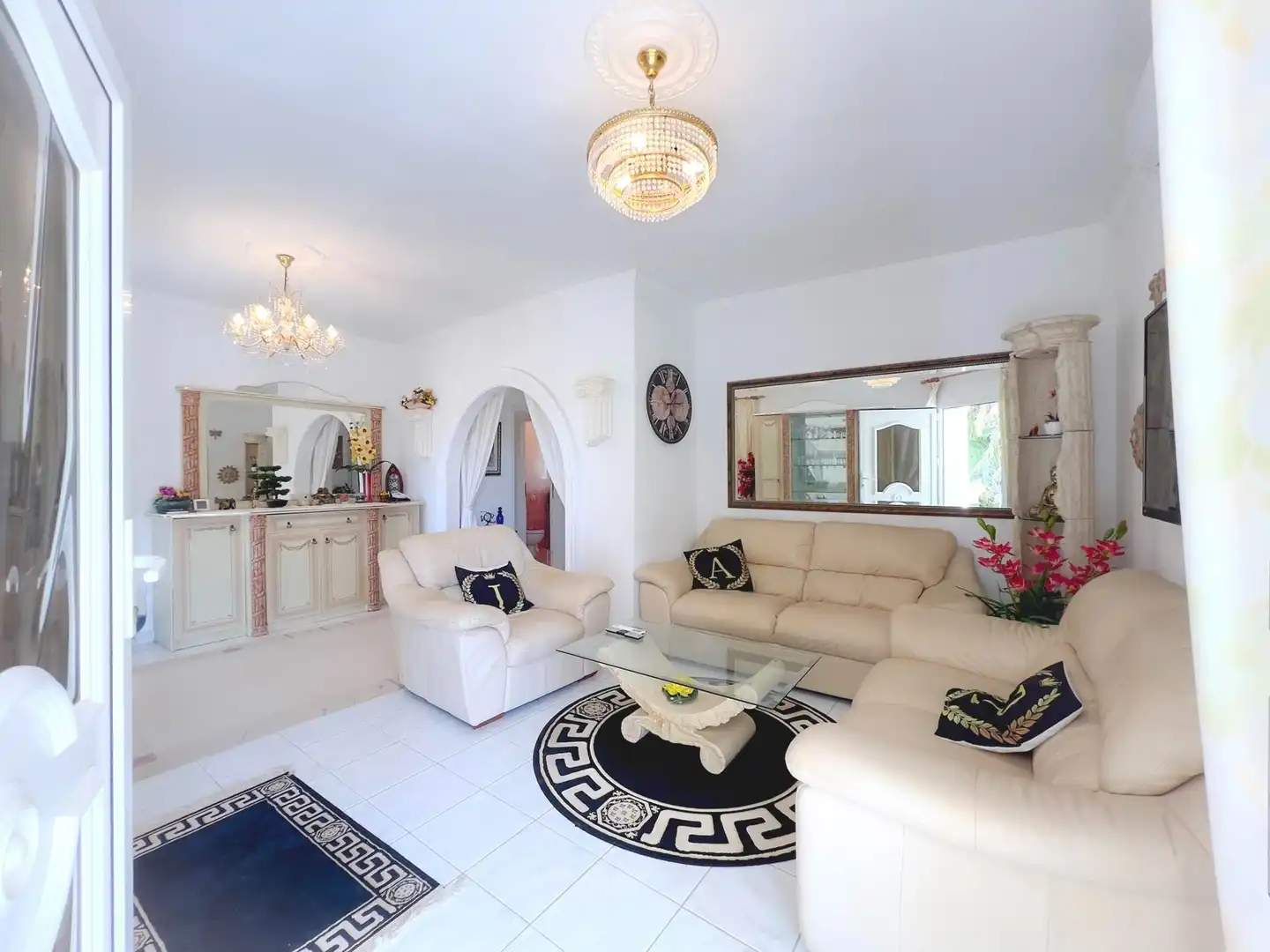Wohnzimmer von Haus oder Chalet zum Verkauf in La Manga del Mar Menor mit Klimaanlage, Heizung und Privatgarten