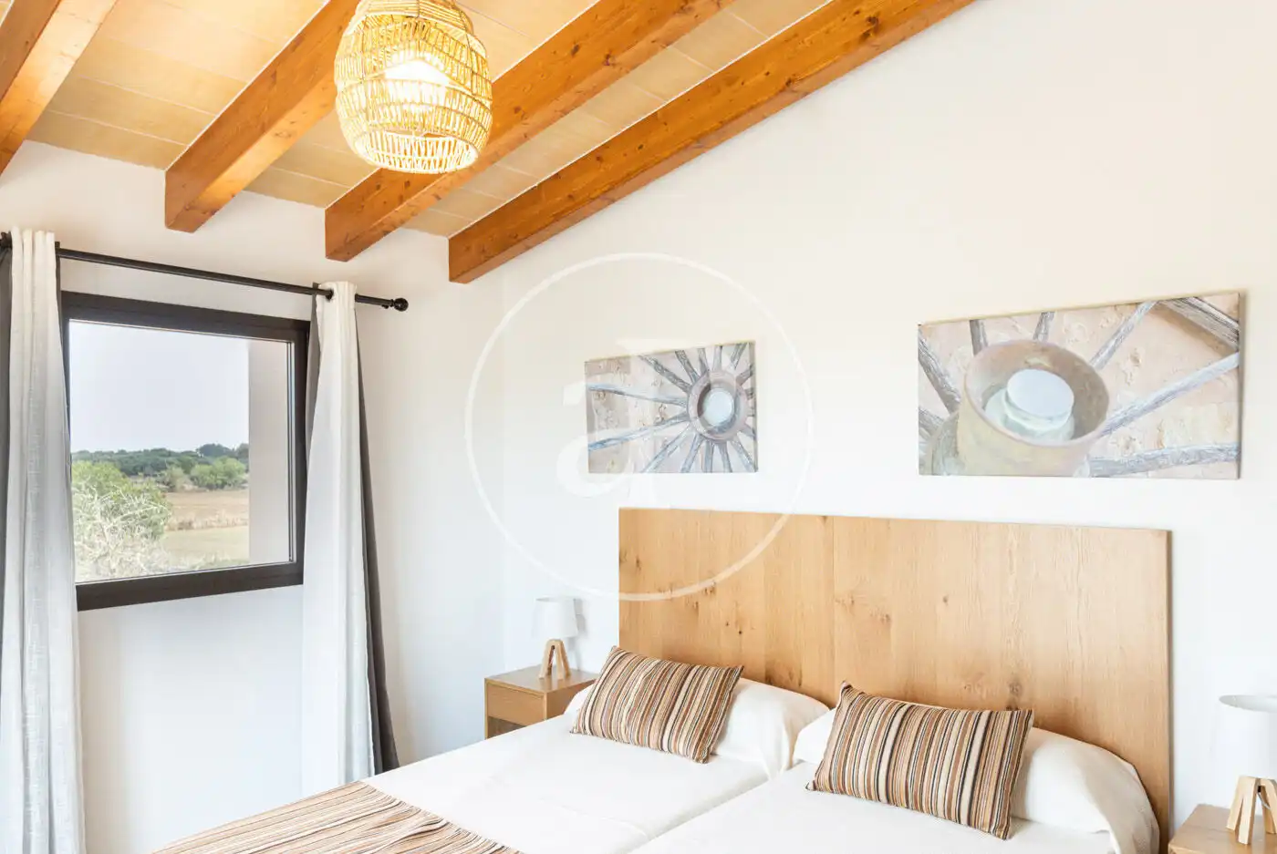 Bedroom of Houses for rent in Felanitx  with Air Conditioner, Private garden and Swimming Pool