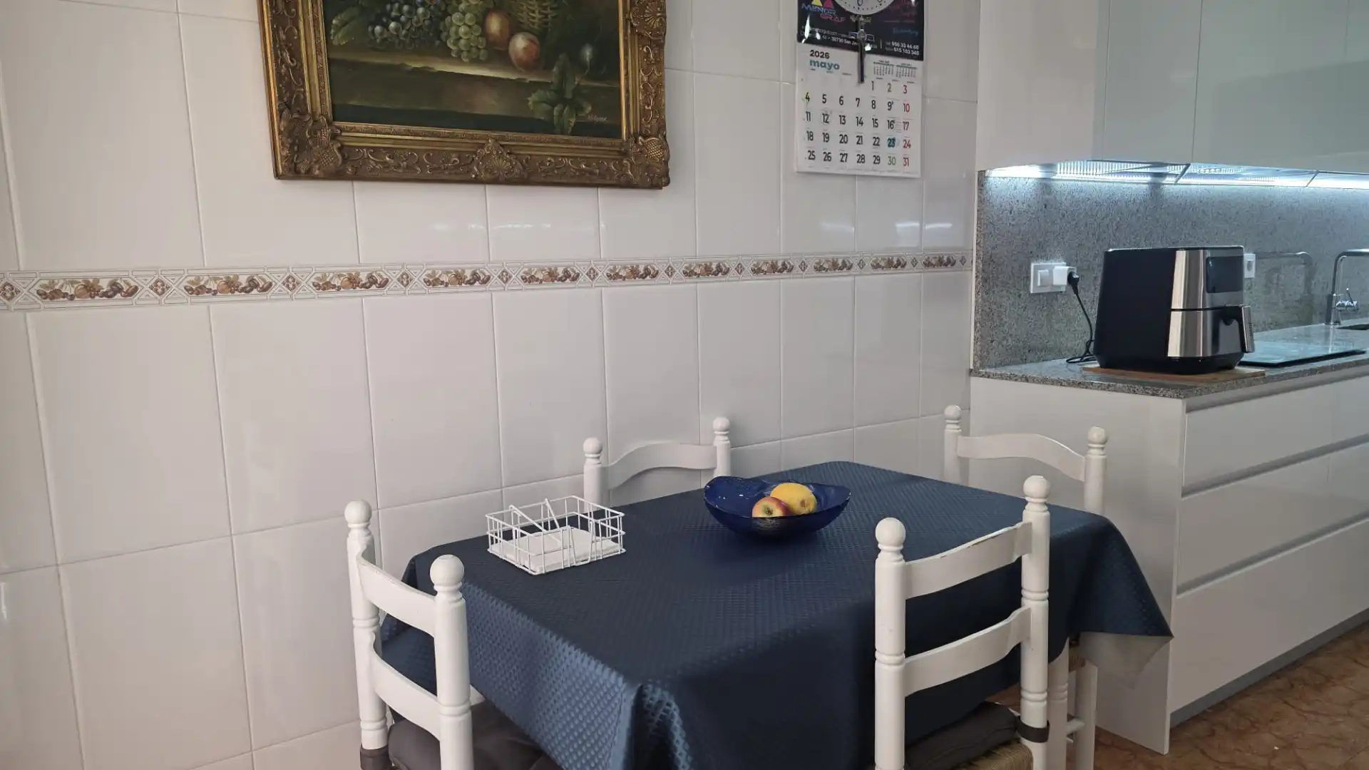 Küche von Einfamilien-Reihenhaus zum Verkauf in San Javier mit Klimaanlage, Heizung und Privatgarten