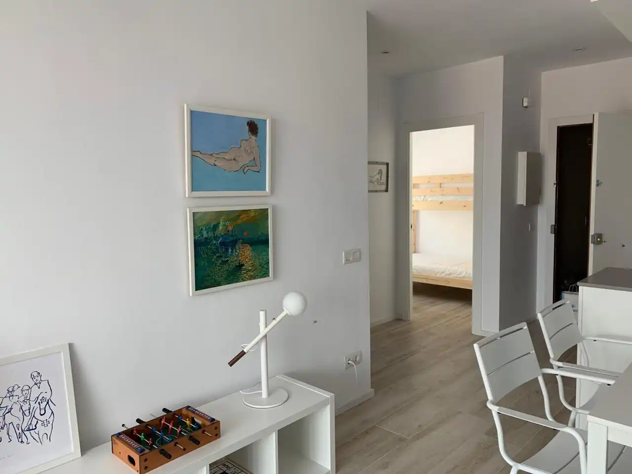 Schlafzimmer von Wohnung zur Miete in Palamós mit Heizung, Terrasse und Möbliert