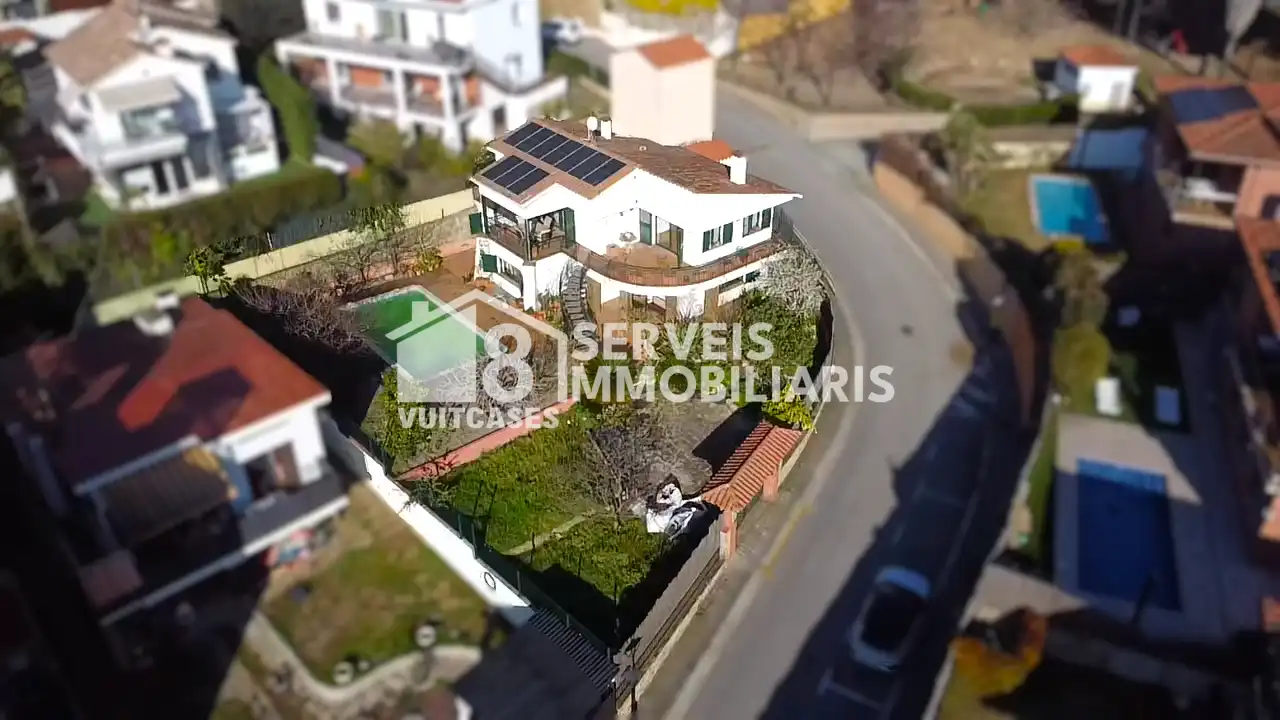 Vista exterior de Casa o chalet en venta en Sant Vicenç de Montalt con Calefacción, Jardín privado y Piscina