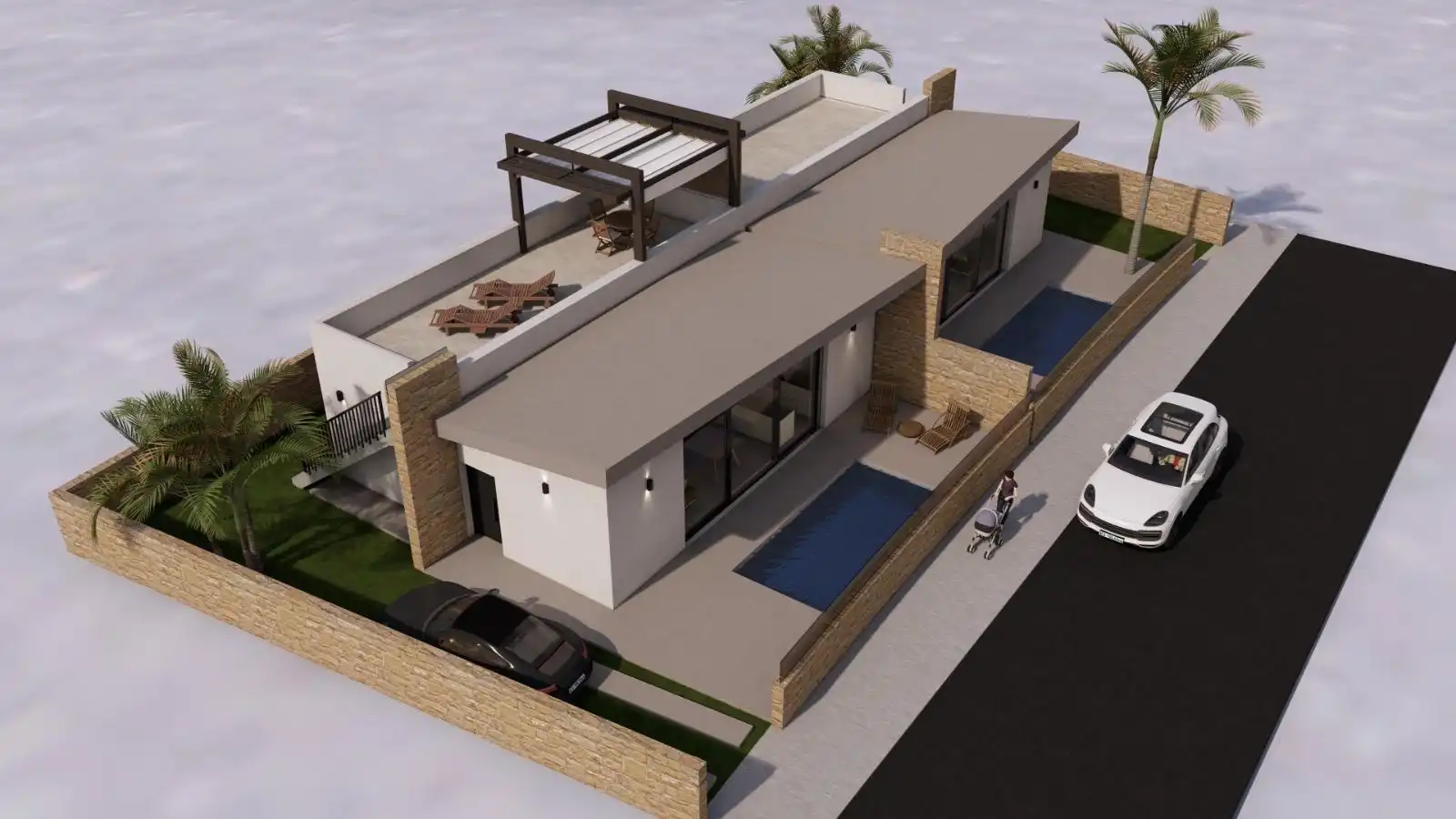 Doppelhaushälfte mit Pool zum Verkauf in Calle Calle 3, sector Los Cachimanes, Roldán, Torre Pac, imagen 6