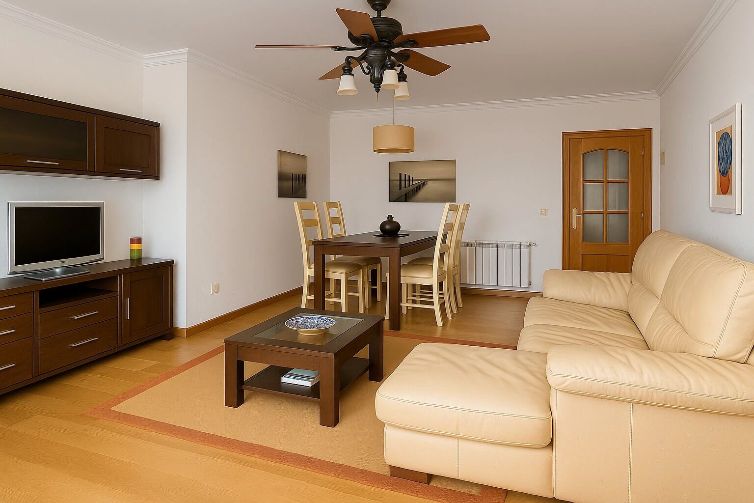 Sala de estar de Piso de alquiler en Santander con Calefacción, Terraza y Trastero