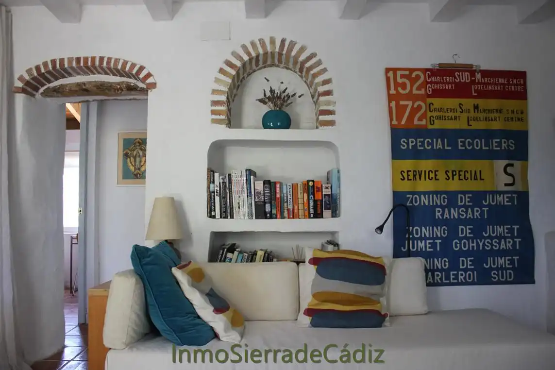 Sala de estar de Finca rústica en venta en Zahara con Jardín privado, Terraza y Trastero
