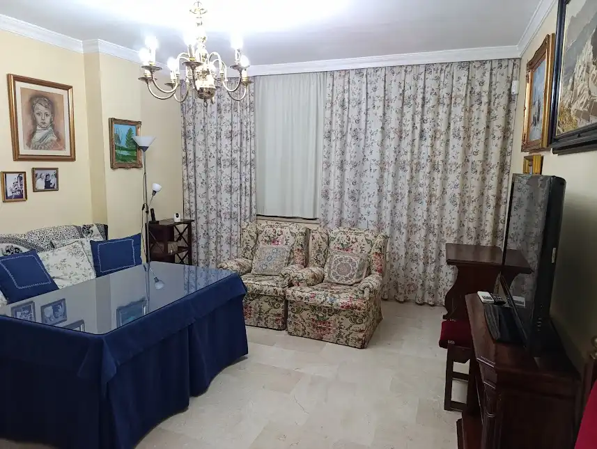Living room of Flat for rent in Jerez de la Frontera  with Air Conditioner, Terrace and Furnished