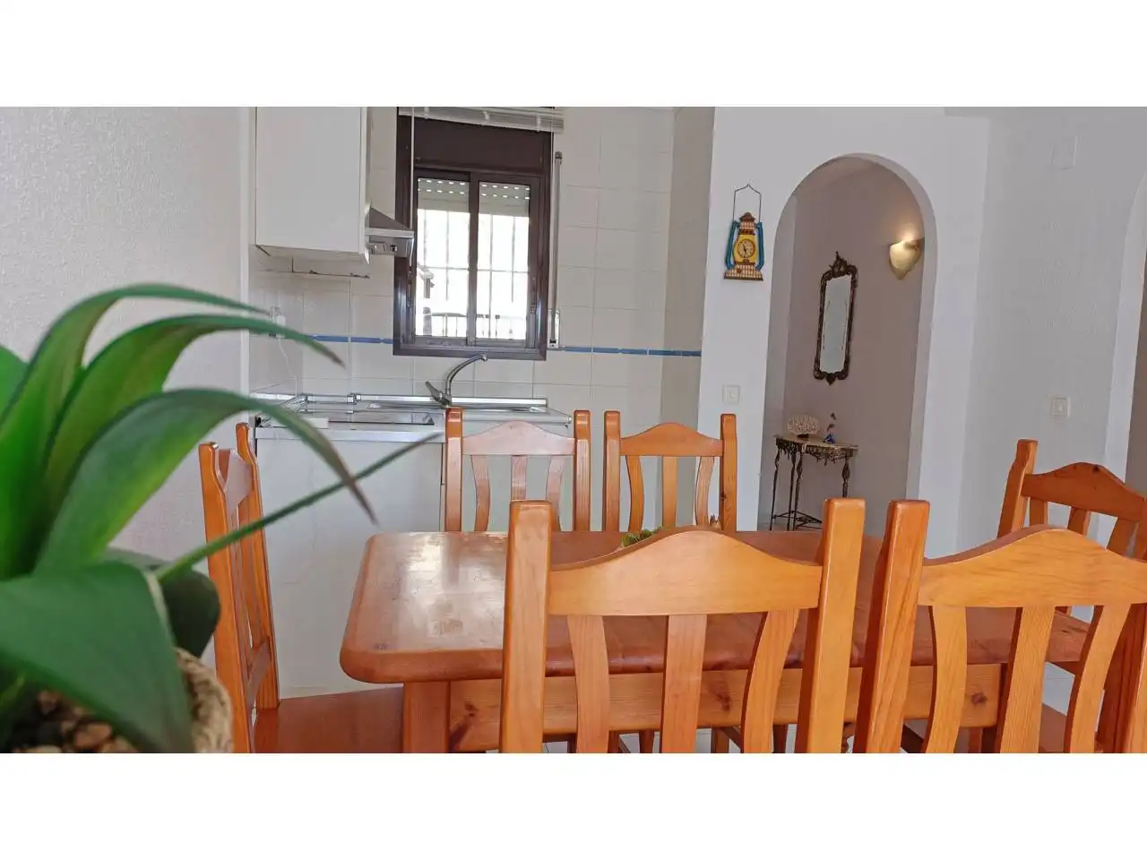 Dining room of Flat for sale in L'Escala  with Terrace, Furnished and Community pool