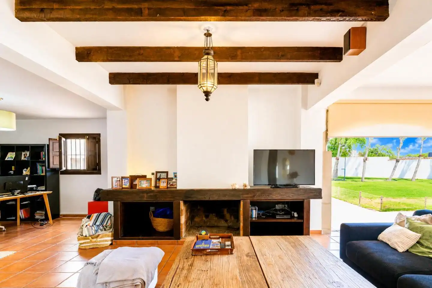 Sala de estar de Casa o chalet en venta en Santa Pola con Calefacción, Jardín privado y Parquet