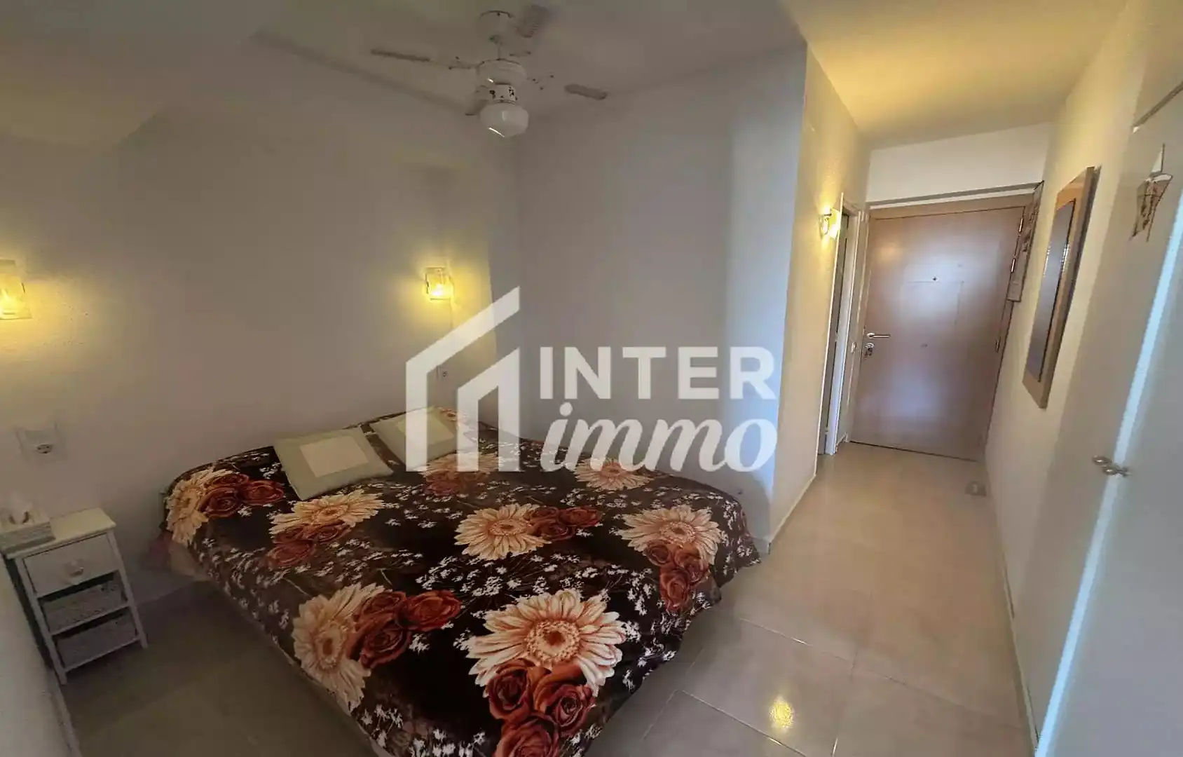 Schlafzimmer von Wohnung zum Verkauf in Roses mit Terrasse und Möbliert