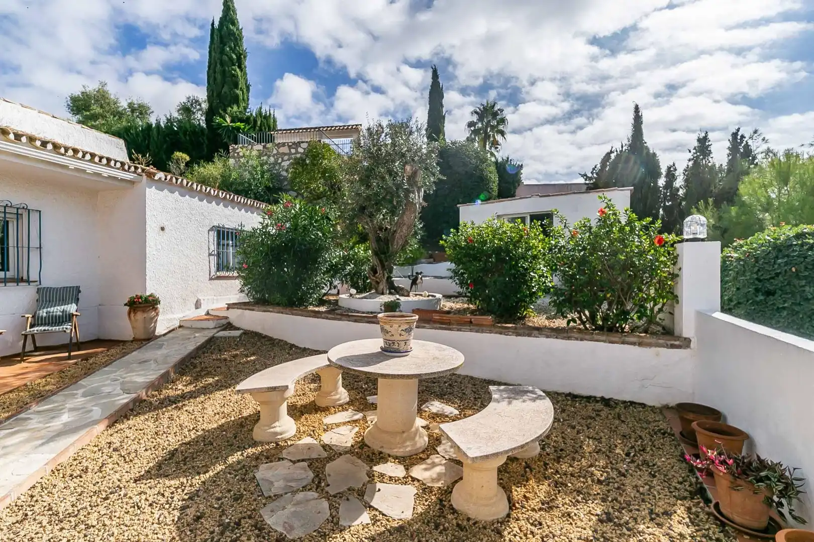 Jardí de Casa o xalet en venda en Mijas amb Aire condicionat, Jardí privat i Terrassa